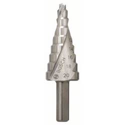 Bosch Accessories 2608597519 2608597519 HSS stupňovitý vrták Celková délka 70.5 mm kuželový záhlubník 3 břitý 1 ks