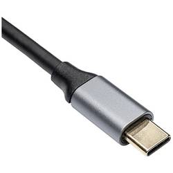 Akyga USB-C® kabel USB-C ® zástrčka, Konektor DisplayPort 1.80 m černá AK-AV-16 pozlacené kontakty Kabel USB-C