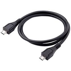 Akyga USB kabel USB 2.0 USB Micro-B zástrčka, USB Micro-B zástrčka 0.60 m černá AK-USB-17