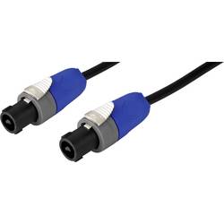 Monacor reproduktor kabel [1x reproduktorová zástrčka - 1x reproduktorová zástrčka] 2 x 1.5 mm² 2 m černá