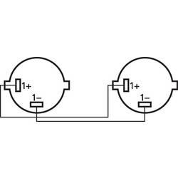 Monacor reproduktor kabel [1x reproduktorová zástrčka - 1x reproduktorová zástrčka] 2 x 1.5 mm² 20 m černá