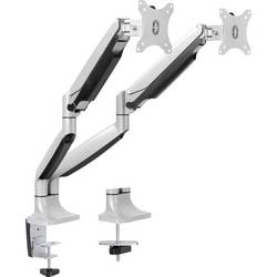 LogiLink BP0043 držák na stůl pro monitor 2 Displej: (s) 33,0 cm (13) - 81,3 cm (32) stříbrná nastavitelná výška, naklápěcí, nakláněcí, otočný