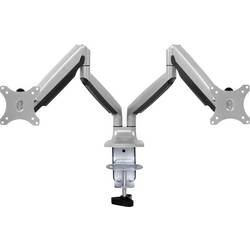 LogiLink BP0043 držák na stůl pro monitor 2 Displej: (s) 33,0 cm (13) - 81,3 cm (32) stříbrná nastavitelná výška, naklápěcí, nakláněcí, otočný