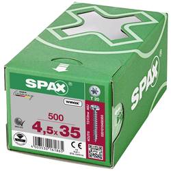 SPAX 0201010450355 R 88093 Ruko m.Spitze/T-STAR šroub do dřeva 4.5 mm 35 mm T-STAR plus ocel WIROX 500 ks