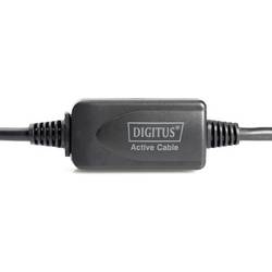 Digitus USB kabel USB 2.0 USB-A zásuvka, USB-A zástrčka 15.00 m černá s USB, s prodlužovacím kabelem DA-73101