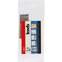 kwb 248015 HSS-Co spirálový vrták 1 ks 1.5 mm Celková délka 40 mm M35 DIN 338 válcová stopka 1 ks