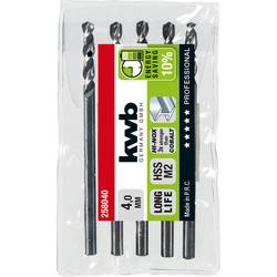 kwb 258040 HSS spirálový vrták 1 ks 4 mm Celková délka 75 mm M2 DIN 338 válcová stopka 1 ks