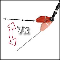 Einhell Power X-Change GE-HH 18/45 Li T - Solo akumulátor teleskopické nůžky na živý plot bez nabíječky, bez akumulátoru 18 V Li-Ion 450 mm