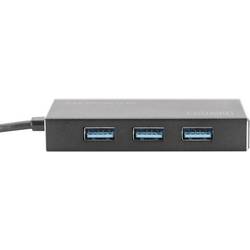 Digitus DA-70240-1 4 porty USB Hub s hliníkovým krytem černá