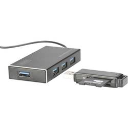 Digitus DA-70240-1 4 porty USB Hub s hliníkovým krytem černá