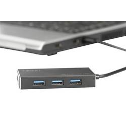 Digitus DA-70240-1 4 porty USB Hub s hliníkovým krytem černá
