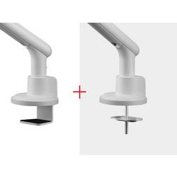 One For All Design Dual white držák na stůl pro monitor 2 Displej: (s) 33 cm (13) - 81,3 cm (32) bílá nastavitelná výška, nakláněcí, naklápěcí, otočný
