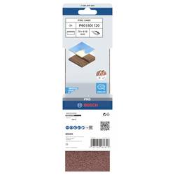 Bosch Accessories 2608606095 sada brusného pásu Zrnitost 60, 80, 100 (d x š) 610 mm x 75 mm 1 sada