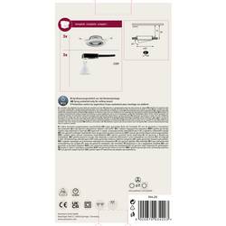 Paulmann 93420 Base vestavné svítidlo, LED, GU10, 15 W, nerezová ocel kartáčovaná, sada 3 ks
