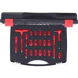 Sada nástrčných klíčů 1/4 s izolovanými nástroji, 22 ks KS Tools 117.1877