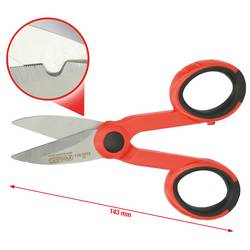 KS Tools 118.0013 univerzální nůžky 143 mm