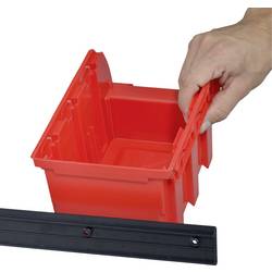 Allit 457060 skladový box , stohovatelné, (d x š x v) 615 x 165 x 75 mm, červená, 1 ks