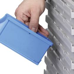 Allit 457090 stěna pro stohovací boxy , černá, 1 ks