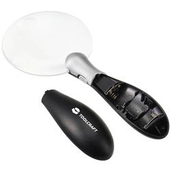 TOOLCRAFT TO-8997036 ruční lupa s LED osvětlením , zvětšení: 3 x, 5 x