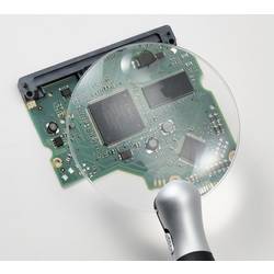 TOOLCRAFT TO-8997036 ruční lupa s LED osvětlením , zvětšení: 3 x, 5 x