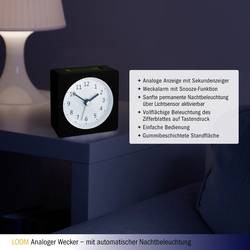 TFA Dostmann 60.1031.01 Quartz budík černá časů buzení 1