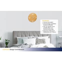TFA Dostmann 60.3536.07 DCF nástěnné hodiny 35 cm x 35 mm , sluneční žlutá
