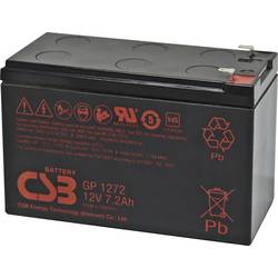 CSB Battery GP 1272 Standby USV GP1272F1 olověný akumulátor 12 V 7.2 Ah olověný se skelným rounem (š x v x h) 151 x 99 x 65 mm plochý konektor 4,8 mm