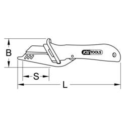Nůž na kabely s ochrannou izolací a výměnnou čepelí, 189 mm KS Tools NEW-47157