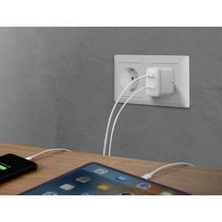 VOLTCRAFT UC-2ACX001 USB nabíječka, USB Power Delivery (USB-PD) , 1x USB A , 1x USB-C®, 32 W, Dodávka energie, bílá