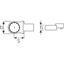Kroužek nástrčné nástroje 24 mm pro 14x18 mm Stahlwille 58224024
