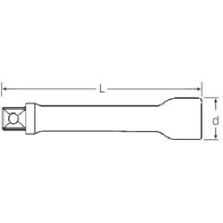 Stahlwille 509/5 13010002 prodlužovací nástavec pro nástrčné klíče Pohon (šroubovák) 1/2 130 mm 1 ks