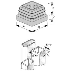 PB Fastener 056 0600 699 03 záslepky Tloušťka montážní desky (max.) 24 mm polyetylén černá 1 ks