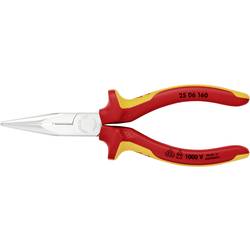 Knipex 25 06 160 VDE ploché jehlové kleště rovné chrom-vanadová elektrikářská ocel 160 mm