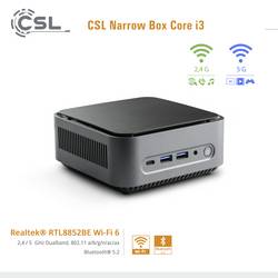 CSL Computer mini PC (HTPC) Narrow Box Intel® Core™ i3 N305 3.8 GHz 16 GB RAM 500 GB SSD Intel UHD Graphics Win 11 Home 92197