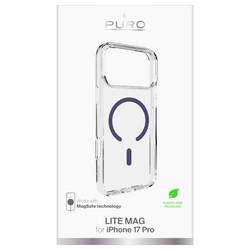 Puro Cover Apple iPhone 17 Pro transparentní, modrá Kompatibilní s MagSafe PUIPC17P63LITEMDKBL