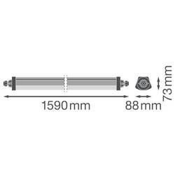 OSRAM HOMELIGHTING DP FLEX TH 1500 P 42W ML 840 IP66 osvětlení do vlhkých prostor LED pevně vestavěné LED 42 W neutrální bílá