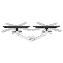 Neomounts DS65S-950WH2 držák na stůl pro monitor 2 Displej: (s) 61 cm (24) - 86,4 cm (34) bílá nastavitelná výška, naklápěcí, nakláněcí, otočný