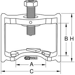 KS Tools 450.0305 Stahovák brzdové páky Upínací rozsah 65 mm