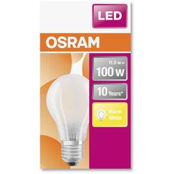 OSRAM HOMELIGHTING 4058075124660 LED Energetická třída (EEK2021) D (A - G) E27 klasická žárovka 11 W = 100 W teplá bílá (Ø x d) 60 mm x 105 mm 1 ks