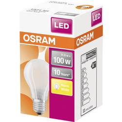 OSRAM HOMELIGHTING 4058075124660 LED Energetická třída (EEK2021) D (A - G) E27 klasická žárovka 11 W = 100 W teplá bílá (Ø x d) 60 mm x 105 mm 1 ks