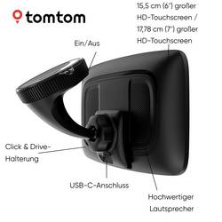 TomTom TT GO EXPERT Plus EU 7 navigace pro nákladní automobily 17.8 cm 7 palec