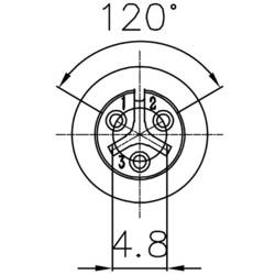 Lutronic 2340 03 T06 CB A kulatý konektor DIN, 1 ks
