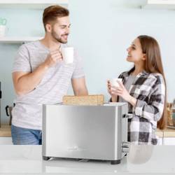 Profi Cook PC-TA 1251 topinkovač s funkcí ohřívání pečiva nerezová ocel