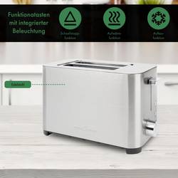 Profi Cook PC-TA 1251 topinkovač s funkcí ohřívání pečiva nerezová ocel