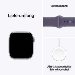 Apple Watch Series 11 GPS 46 mm hliníkový plášť sportovní náramek Mlžná fialová S/M