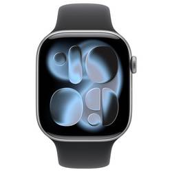 Apple Watch Series 11 GPS 46 mm hliníkový plášť sportovní náramek černá S/M