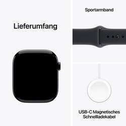 Apple Watch Series 11 GPS 46 mm hliníkový plášť sportovní náramek černá S/M