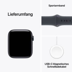 Apple Watch SE 3 GPS + Cellular 44 mm hliníkový plášť sportovní náramek Midnight (půlnoční čerrná) M/L
