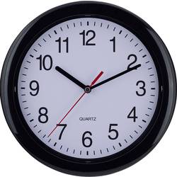 EUROTIME 22221 Quartz nástěnné hodiny 25 cm x 25 cm , černá, velký displej