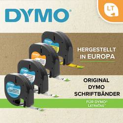 DYMO 91221 etikety plast Barva pásky: perlově bílá Barva písma: černá 12 mm 4 m S0721660